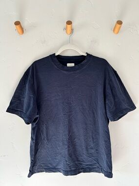 River Island In Other Words Short Sleeve Navy Men's T-Shirt Sz L 100% Cotton